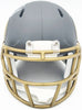 Aaron Jones Autographed Minnesota Vikings Slate Silver Speed Mini Helmet Beckett BAS Witness Stock #228816