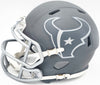 Tank Dell Autographed Houston Texans Slate Gray Speed Mini Helmet Beckett BAS QR Stock #229521