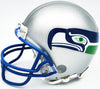 Devon Witherspoon Autographed Seattle Seahawks Silver 83-01 Throwback Mini Helmet MCS Holo Stock #229504