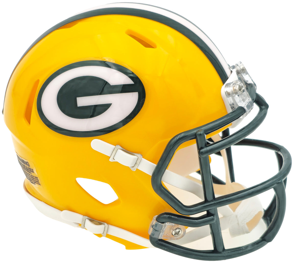 Unsigned Green Bay Packers Yellow Speed Mini Helmet Stock #228819