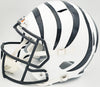 Ja'Marr Chase Autographed Cincinnati Bengals White 2022 Alternate Full Size Speed Replica Helmet Beckett BAS Witness Stock #228827