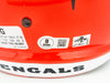 Ja'Marr Chase Autographed Cincinnati Bengals Orange Full Size Speed Replica Helmet Beckett BAS Witness Stock #228826