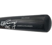 Vladimir Guerrero Sr. Autographed Black Louisville Slugger Baseball Bat Anaheim Angels "HOF 18" Beckett BAS Witness Stock #229987