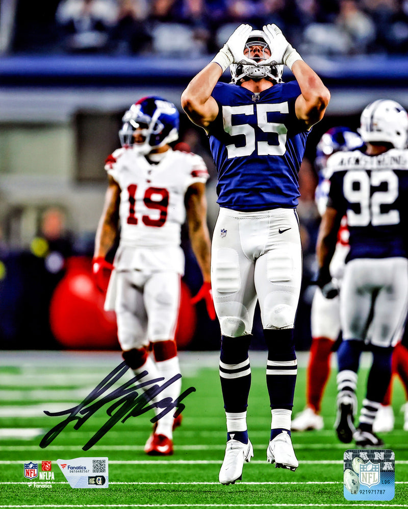 Leighton Vander Esch Autographed 8x10 Photo Dallas Cowboys Fanatics Holo Stock #228811