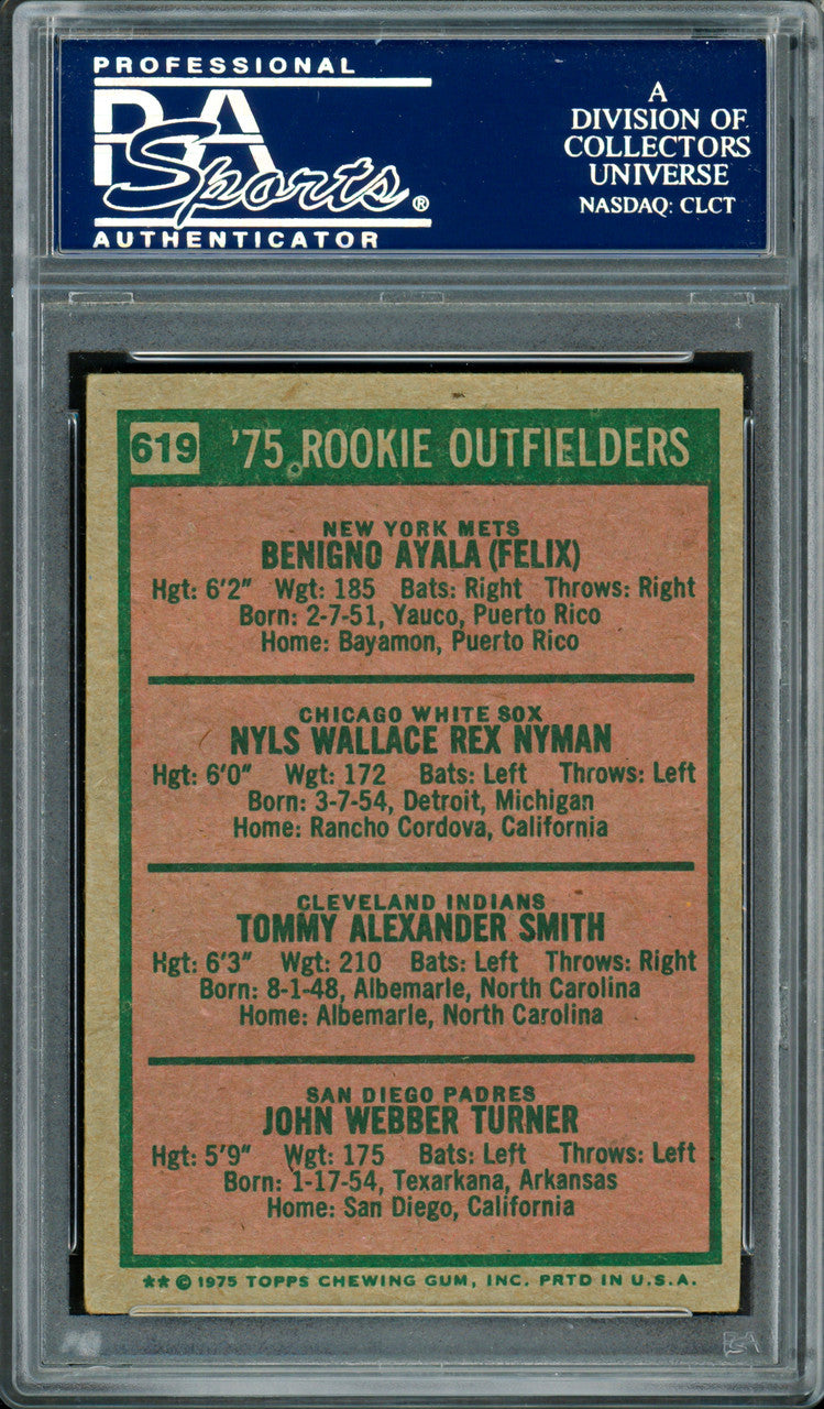 Benny Ayala & Jerry Turner Autographed 1975 Topps Rookie Card #619 PSA/DNA #83853006