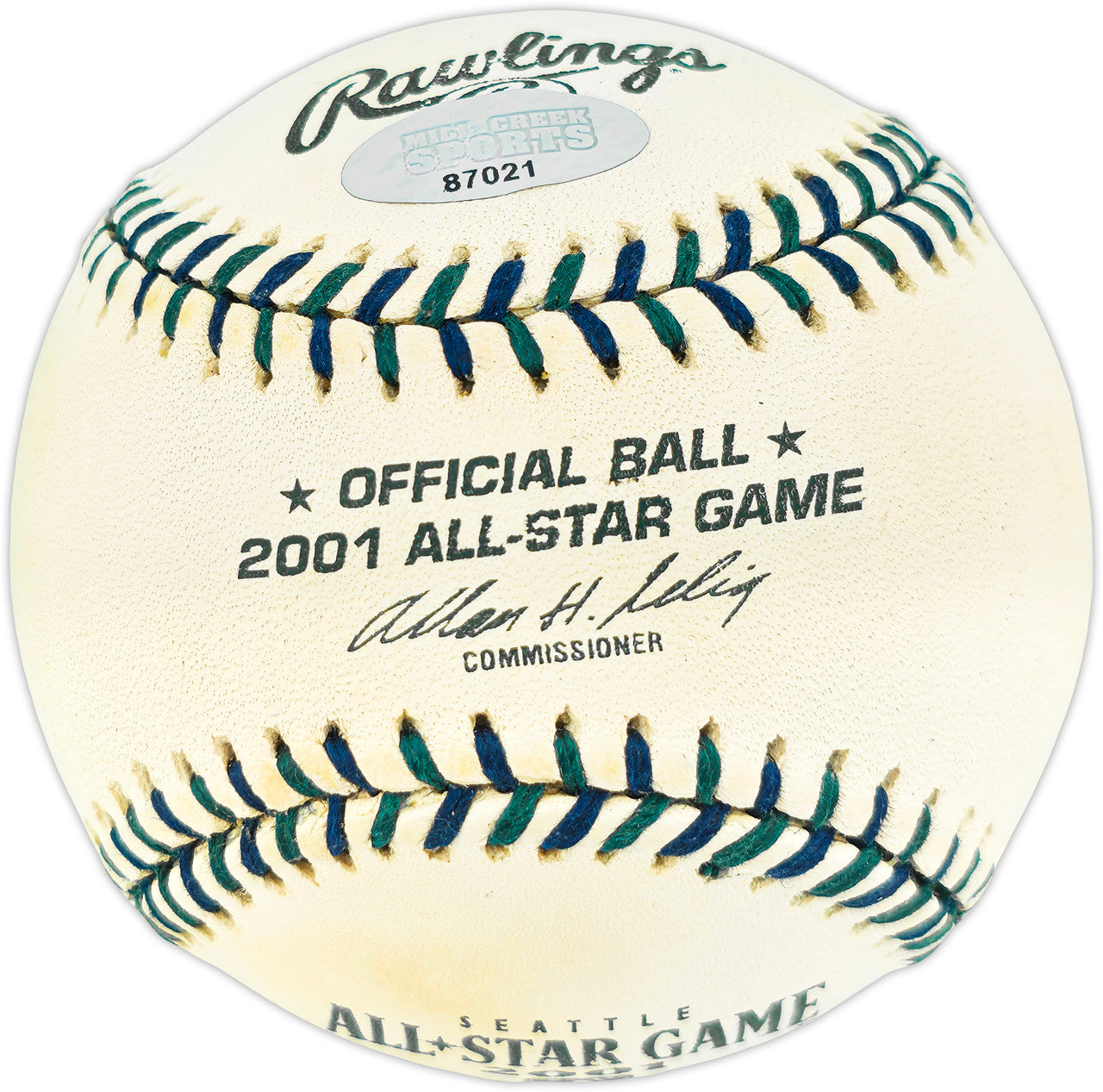 Bret Boone Autographed Official 2001 All Star Game Logo Baseball Seattle Mariners MCS Holo #87021