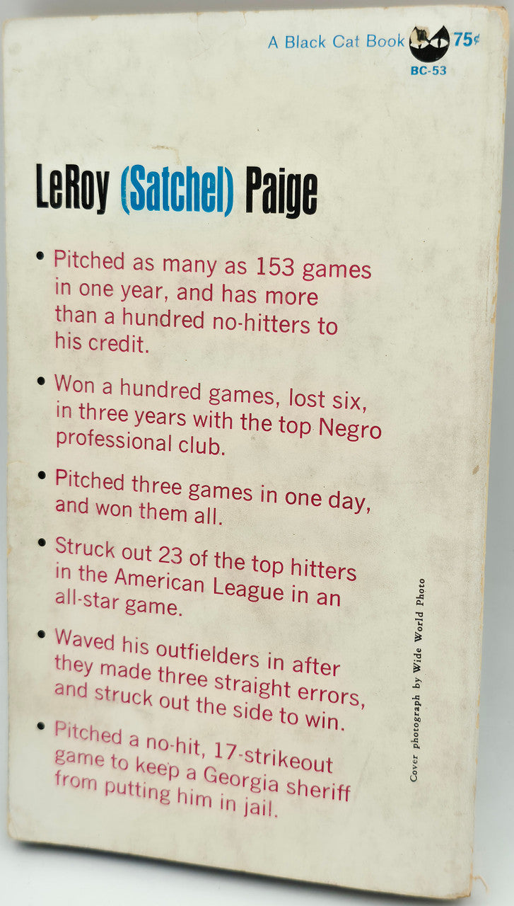 Satchel Paige Autographed Maybe I'll Pitch Forever' Book Negro Leagues "Best Wishes, From" Beckett BAS SKU #AE25470