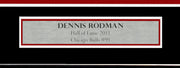Chicago Bulls Dennis Rodman Autographed Framed Black Jersey JSA Stock #265446