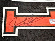 Chicago Bulls Dennis Rodman Autographed Framed Black Jersey JSA Stock #265446