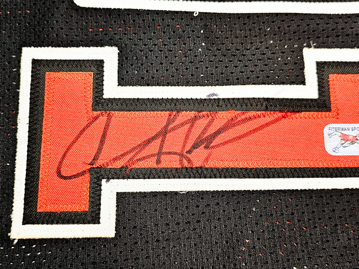 Chicago Bulls Dennis Rodman Autographed Framed Black Jersey JSA Stock #265446