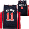Team USA Karl Malone Autographed Blue Jersey JSA Stock #215760