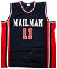 Team USA Karl Malone Autographed Blue Jersey JSA Stock #215760