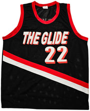 Portland Trail Blazers Clyde Drexler Autographed Black Jersey JSA Stock #215756