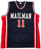 Team USA Karl Malone Autographed Blue Jersey JSA Stock #215761