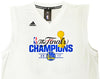 Golden State Warriors Stephen Curry Autographed White Adidas 2017 NBA Finals Champions Jersey Size XL Beckett BAS QR Stock #215825