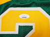 Seattle Supersonics Gary Payton Autographed Green Jersey "The Glove" JSA Stock #215766