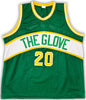 Seattle Supersonics Gary Payton Autographed Green Jersey "The Glove" JSA Stock #215766