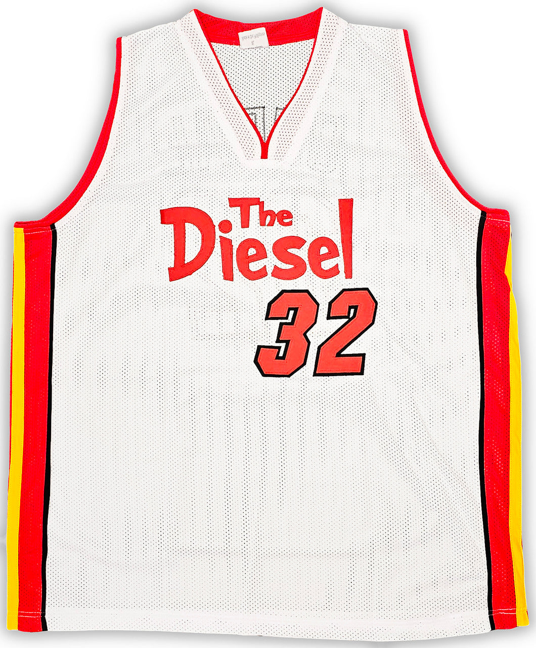 Miami Heat Shaquille Shaq O'Neal Autographed White Jersey Beckett BAS Witness Stock #215720