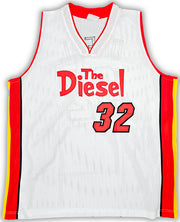 Miami Heat Shaquille Shaq O'Neal Autographed White Jersey PSA/DNA Stock #215721