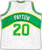 Seattle Supersonics Gary Payton Autographed White Jersey JSA Stock #215728