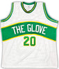 Seattle Supersonics Gary Payton Autographed White Jersey JSA Stock #215728