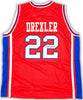 Houston Cougars Clyde Drexler Autographed Red Jersey JSA Stock #215764