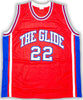 Houston Cougars Clyde Drexler Autographed Red Jersey JSA Stock #215764