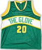 Seattle Supersonics Gary Payton Autographed Green Jersey JSA Stock #215724