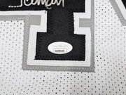 San Antonio Spurs George Gervin Autographed White Jersey "Iceman" JSA Stock #215713