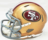 Bryant Young Autographed San Francisco 49ers Gold Speed Mini Helmet "HOF 22" Beckett BAS Witness Stock #215663