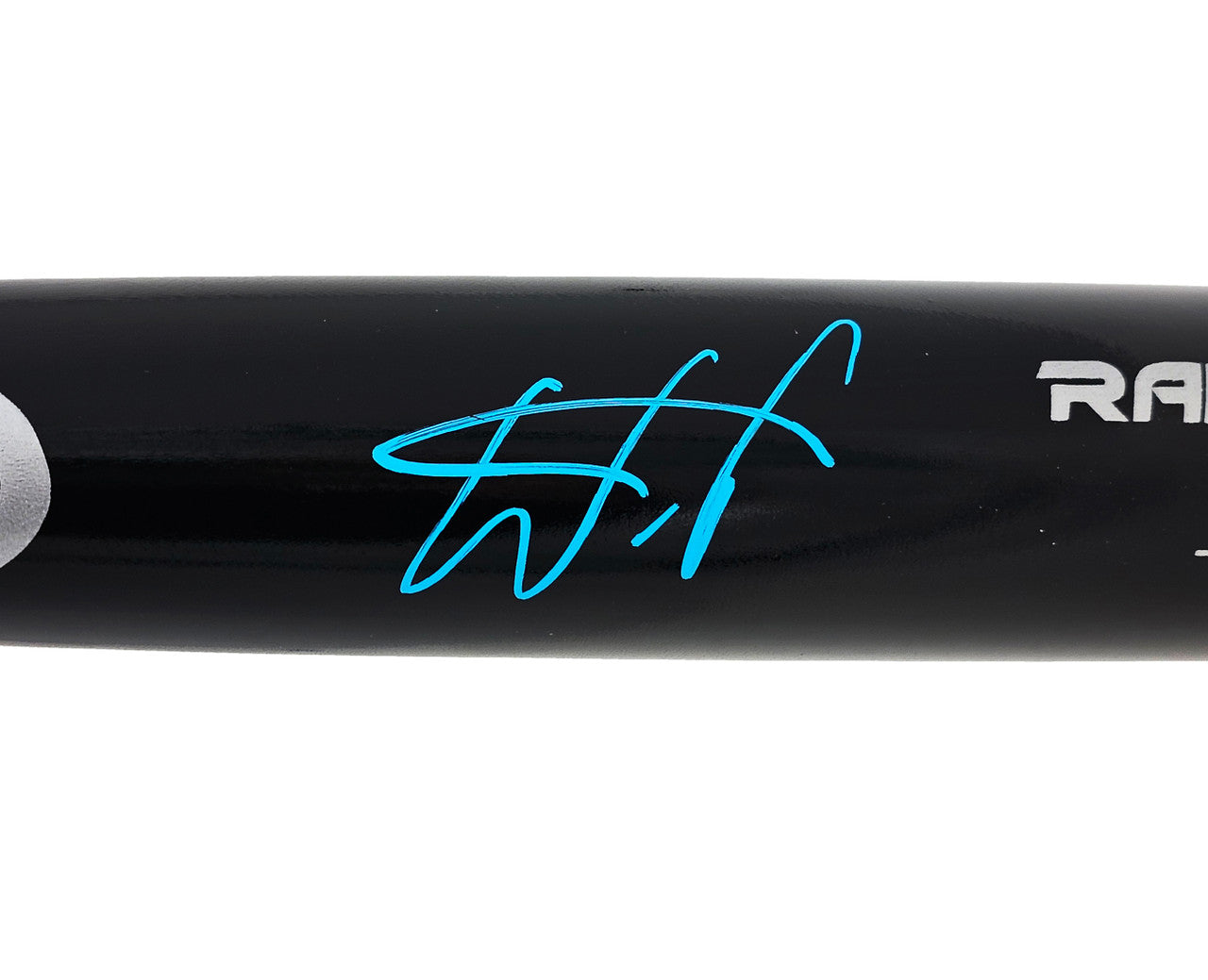 Wander Franco Autographed Black Rawlings Pro Bat Tampa Bay Rays JSA Stock #215881