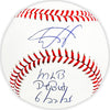 Wander Franco Autographed Official MLB Baseball Tampa Bay Rays "MLB Debut 6/22/21" JSA Stock #215878
