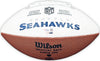 Chris Carson Autographed Seattle Seahawks White Logo Football Fanatics Holo Stock #215882