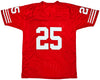 San Francisco 49ers Eric Davis Autographed Red Jersey "SB XXIX Champion" Beckett BAS QR Stock #215868