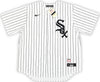 Chicago White Sox Frank Thomas Autographed White Pinstripes Nike Jersey Size XL Beckett BAS Witness Stock #215871