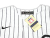 Chicago White Sox Frank Thomas Autographed White Pinstripes Nike Jersey Size XL Beckett BAS Witness Stock #215871