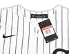 Chicago White Sox Frank Thomas Autographed White Pinstripes Nike Jersey Size L Beckett BAS Witness Stock #215872