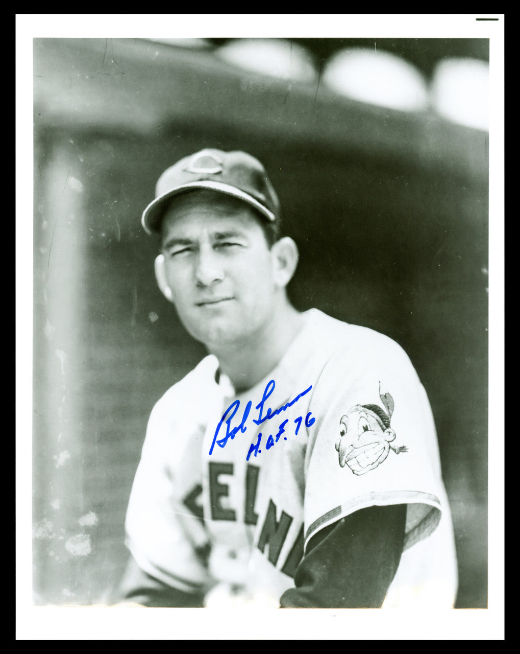 Bob Lemon Autographed 8x10 Photo Cleveland Indians SKU #243357