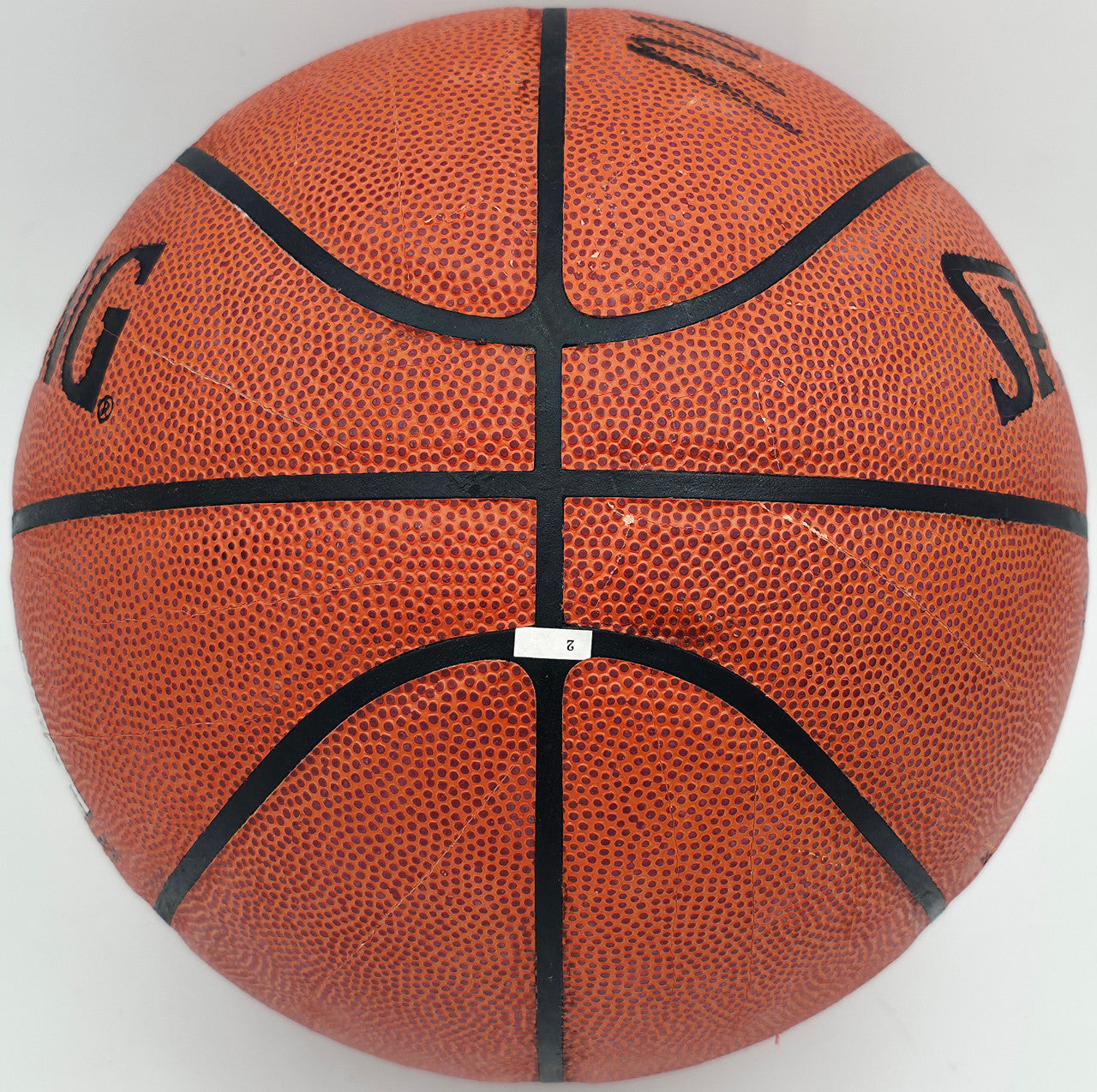 Moses Malone Autographed Official NBA Leather Basketball Philadelphia 76ers, Houston Rockets JSA #AV29209