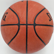 Moses Malone Autographed Official NBA Leather Basketball Philadelphia 76ers, Houston Rockets JSA #AV29209