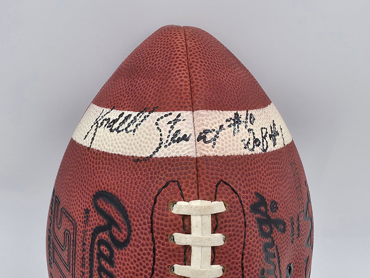 Rashaan Salaam, Kordell Stewart & Michael Westbrook Autographed Official NCAA Leather Football 1994 Colorado Buffaloes (Flat) Beckett BAS #AC85090