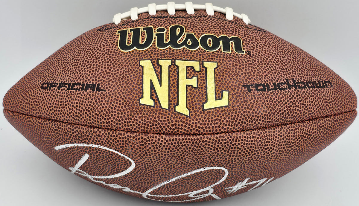 Russell Okung Autographed Official NFL Leather Football Seattle Seahawks (Flat) MCS Holo #64072