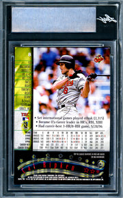 Cal Ripken Jr. Autographed 1997 Stadium Club Card #8 Baltimore Orioles Leaf SKU #243520