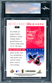 Cal Ripken Jr. Autographed 1998 Score Interleague Moments Card #257 Baltimore Orioles Leaf SKU #243523