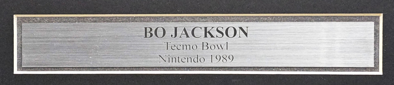 Bo Jackson Autographed Framed 16x20 Nintendo Tecmo Bowl Photo With NES Controller Oakland Raiders Beckett BAS Witness Stock #230196