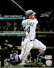 Julio Rodriguez Autographed Framed 8x10 Photo Seattle Mariners 1st Career MLB Hit Beckett BAS QR Stock #230198