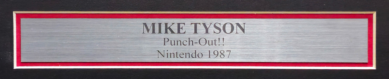 Mike Tyson Autographed Framed 16x20 Nintendo Punch-Out!! Photo With NES Controller Beckett BAS QR Stock #230195