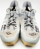 Gunnar Henderson Autographed Grey Under Armour Yard MT Game Used Rookie Cleats Baltimore Orioles "AL ROY 23 Game Used" Dual Signed Beckett BAS QR #1W492691 & #1W492692