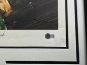 Wilt Chamberlain & John Havlicek Autographed Framed 18x22 Lithograph Photo #447/1000 Beckett BAS #AE08297
