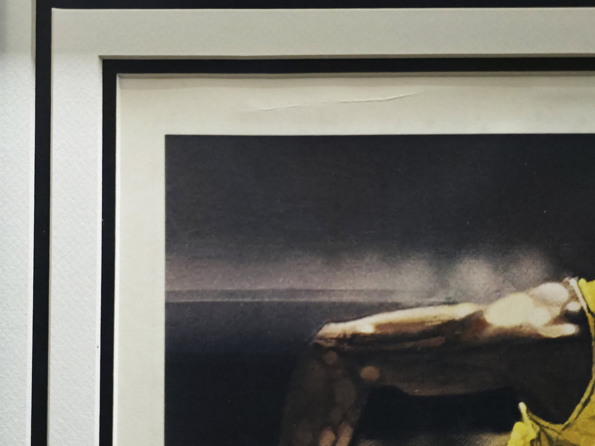 Wilt Chamberlain & John Havlicek Autographed Framed 18x22 Lithograph Photo #447/1000 Beckett BAS #AE08297